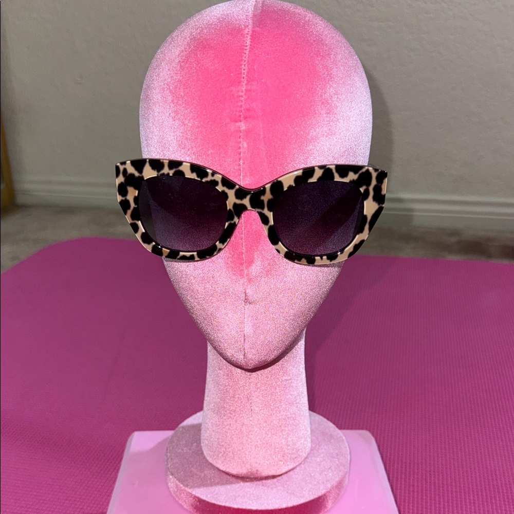 Kate Spade Leopard Print Cat-Eye Sunglasses - Brown & Black